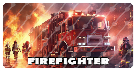 Firefighter License Plate
