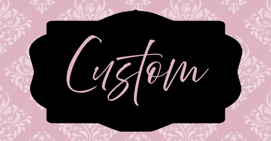 Custom Pink Floral License Plate