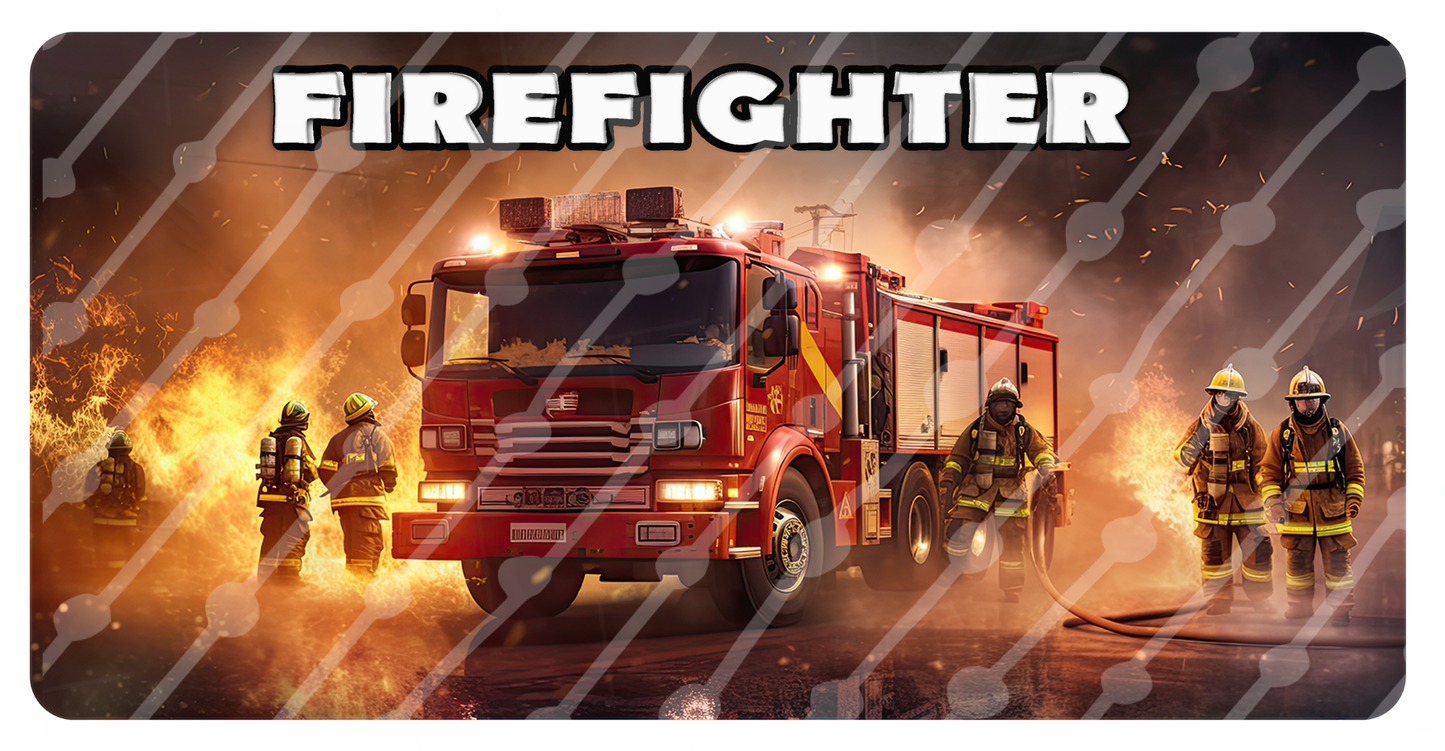 Firefighter License Plate