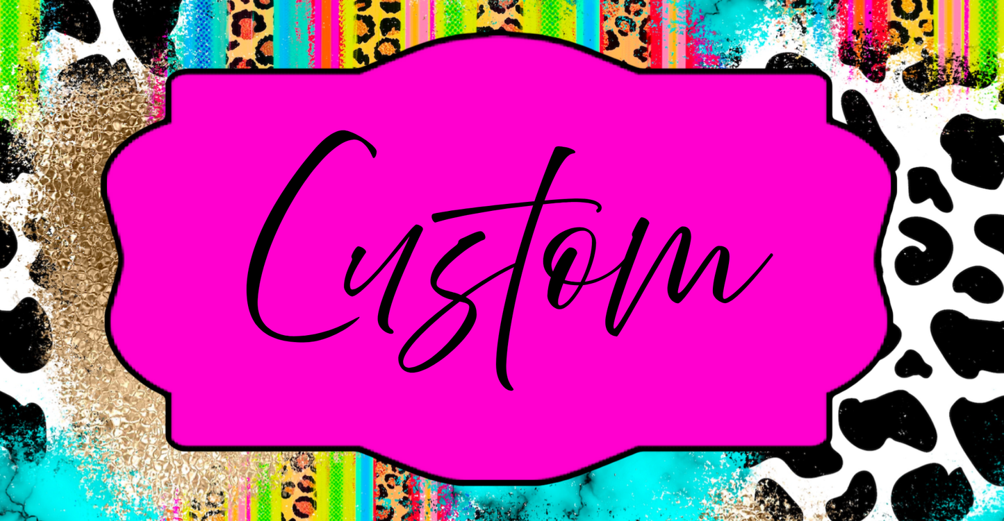 Custom Serape License Plate