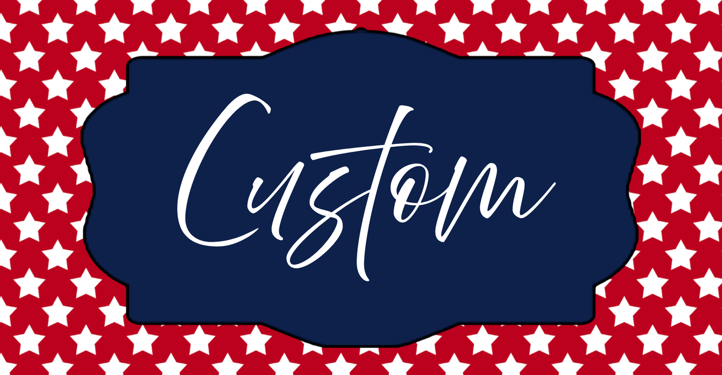 Custom Stars License Plate