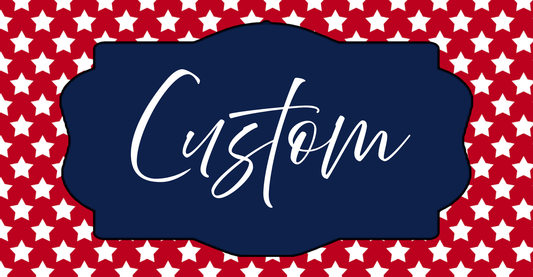 Custom Stars License Plate