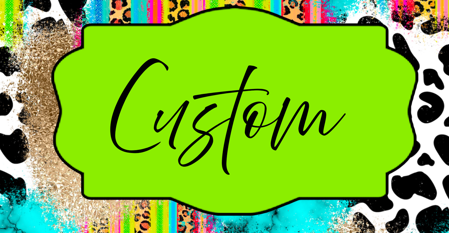 Custom Multi License Plate