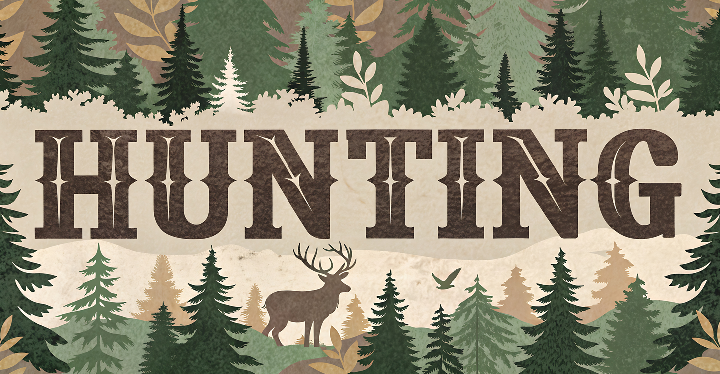 Hunting License Plate