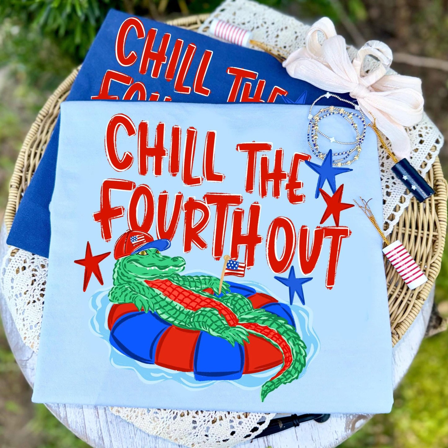 Chill the Fourth Out -Shirts - Hats - DTF Ready to Press Transfers