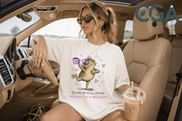 FIRST OF ALL, JESUS THINKS IM A DELIGHT - Shirts - Hats - DTF Ready to Press Transfers