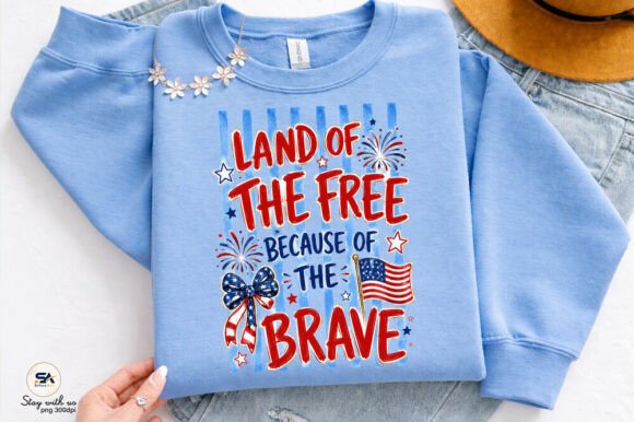 LAND OF THE FREE -Shirts - Hats - DTF Ready to Press Transfers