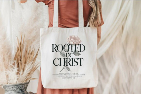 ROOTED IN CHRIST - Shirts - Hats - DTF Ready to Press Transfers