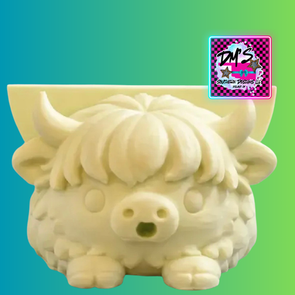3D Printed Highland Cow Sponge Holder Scrub    Mommy/DADDY
