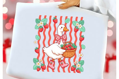 Goose Strawberry Coquette Summer Striped