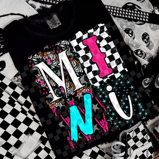 MINI CHECKERED STACKED