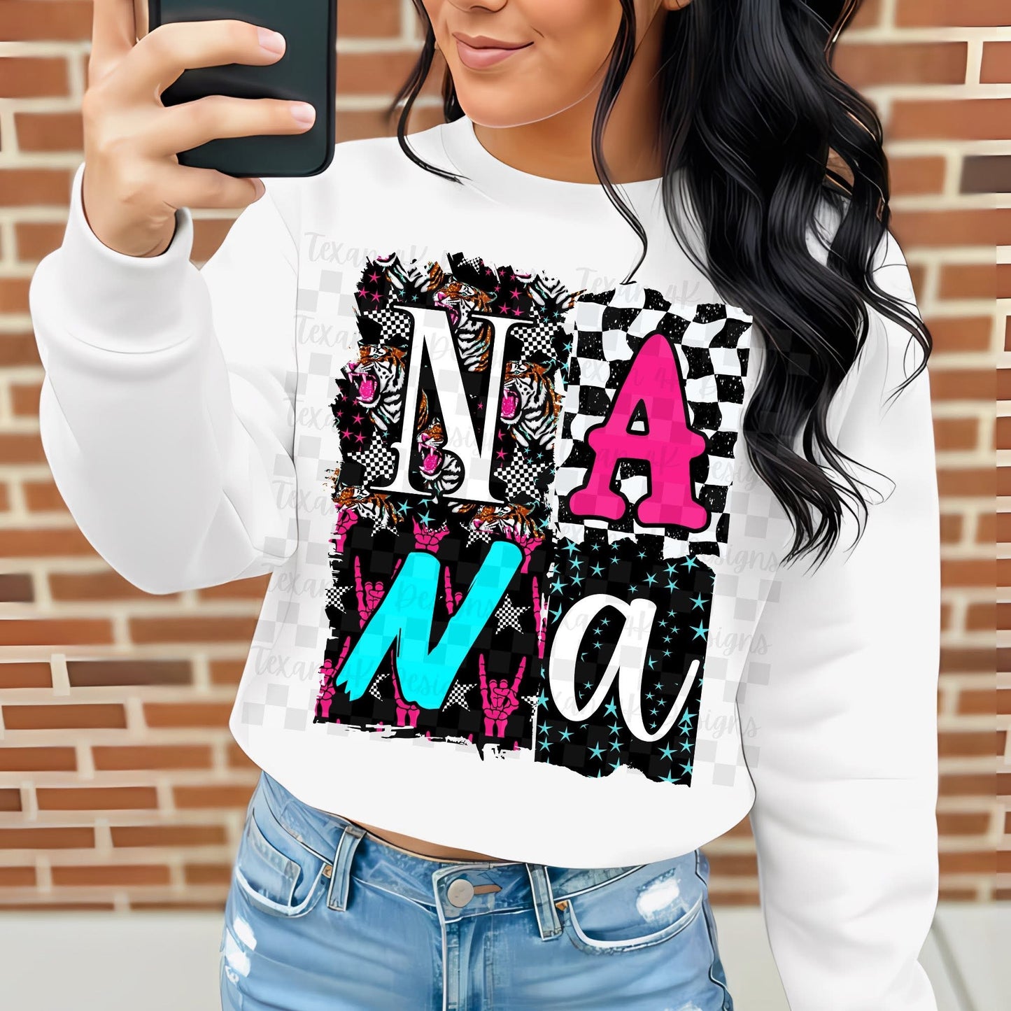 NANA CHECKERED STACKED