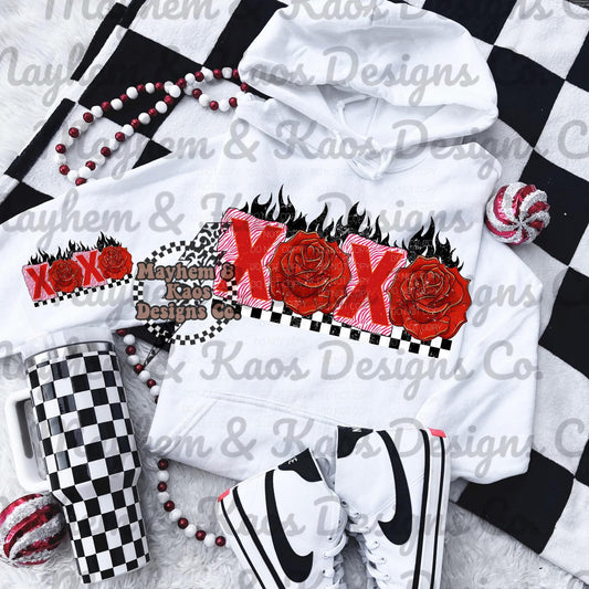 XOXO ROSES - FRONT DESIGN ONLY