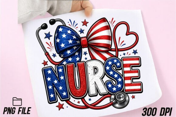 PATRIOTIC NURSE - 4TH OF JULY