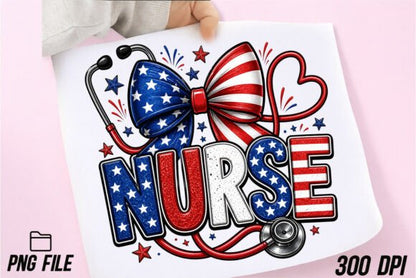 PATRIOTIC NURSE - 4TH OF JULY