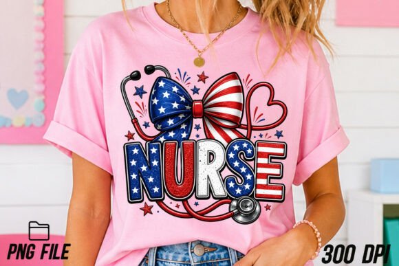 PATRIOTIC NURSE - 4TH OF JULY
