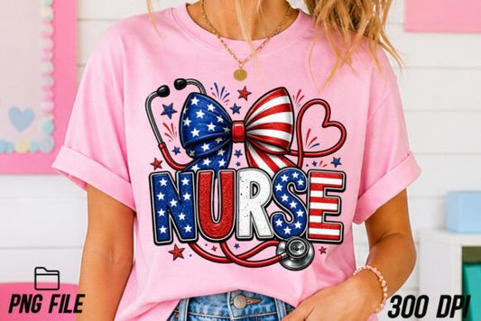PATRIOTIC NURSE - 4TH OF JULY