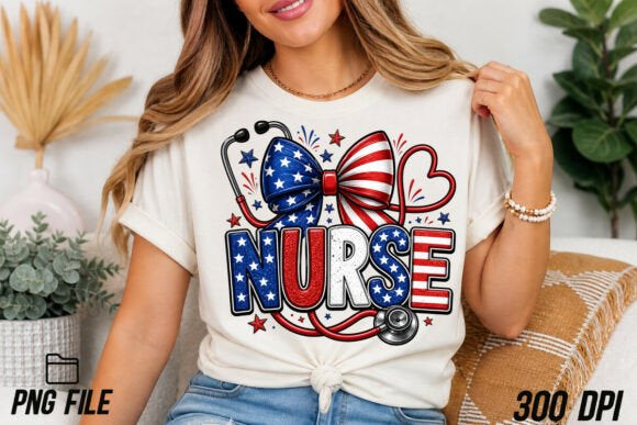 PATRIOTIC NURSE - 4TH OF JULY