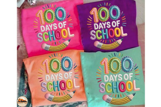 100 DAYS OF SCHOOL TEACHER FAUX YARN