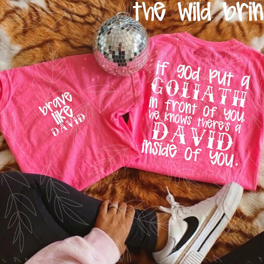 Brave Like David - White Design