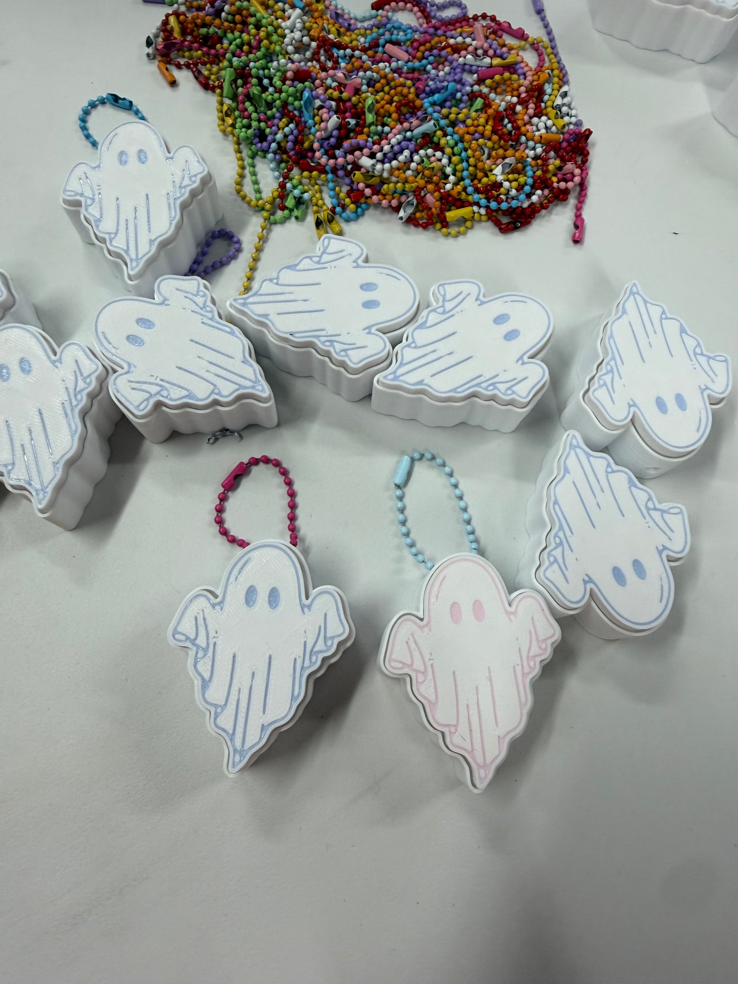 Cutesy Ghost Clicker Keychain