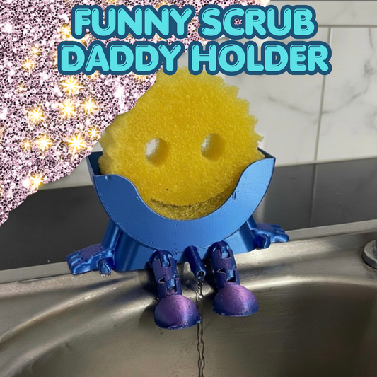 FUNNY SCRUB DADDY SPONGE HOLDER