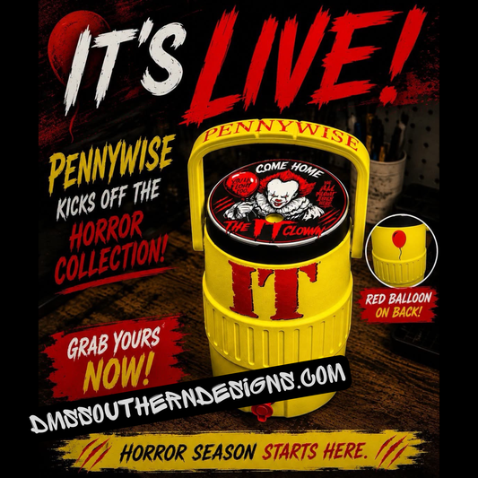 Killer Clown Penny*Wise 12oz Standard Can Holder - Drink Sleeve Coozie Cooler