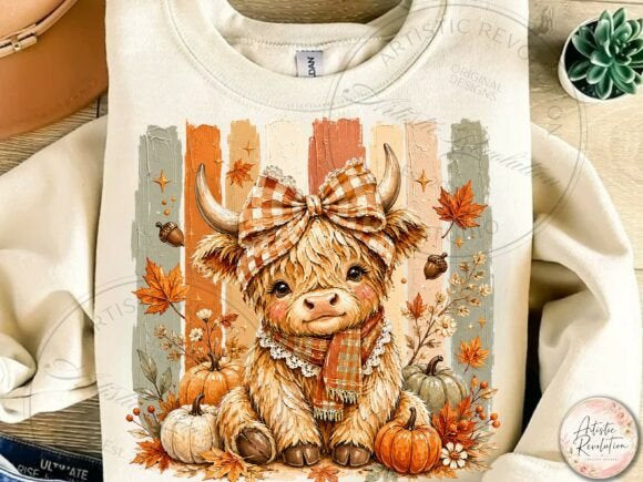 FALL HIGHLAND COW