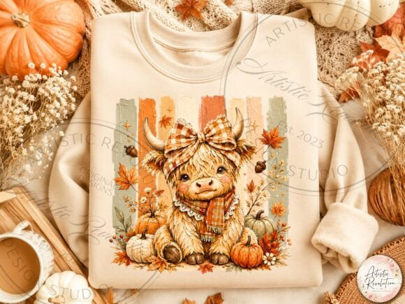 FALL HIGHLAND COW