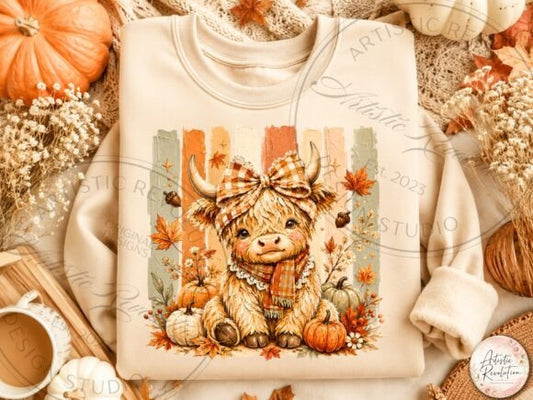 FALL HIGHLAND COW