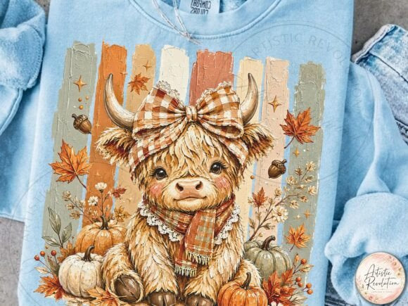 FALL HIGHLAND COW