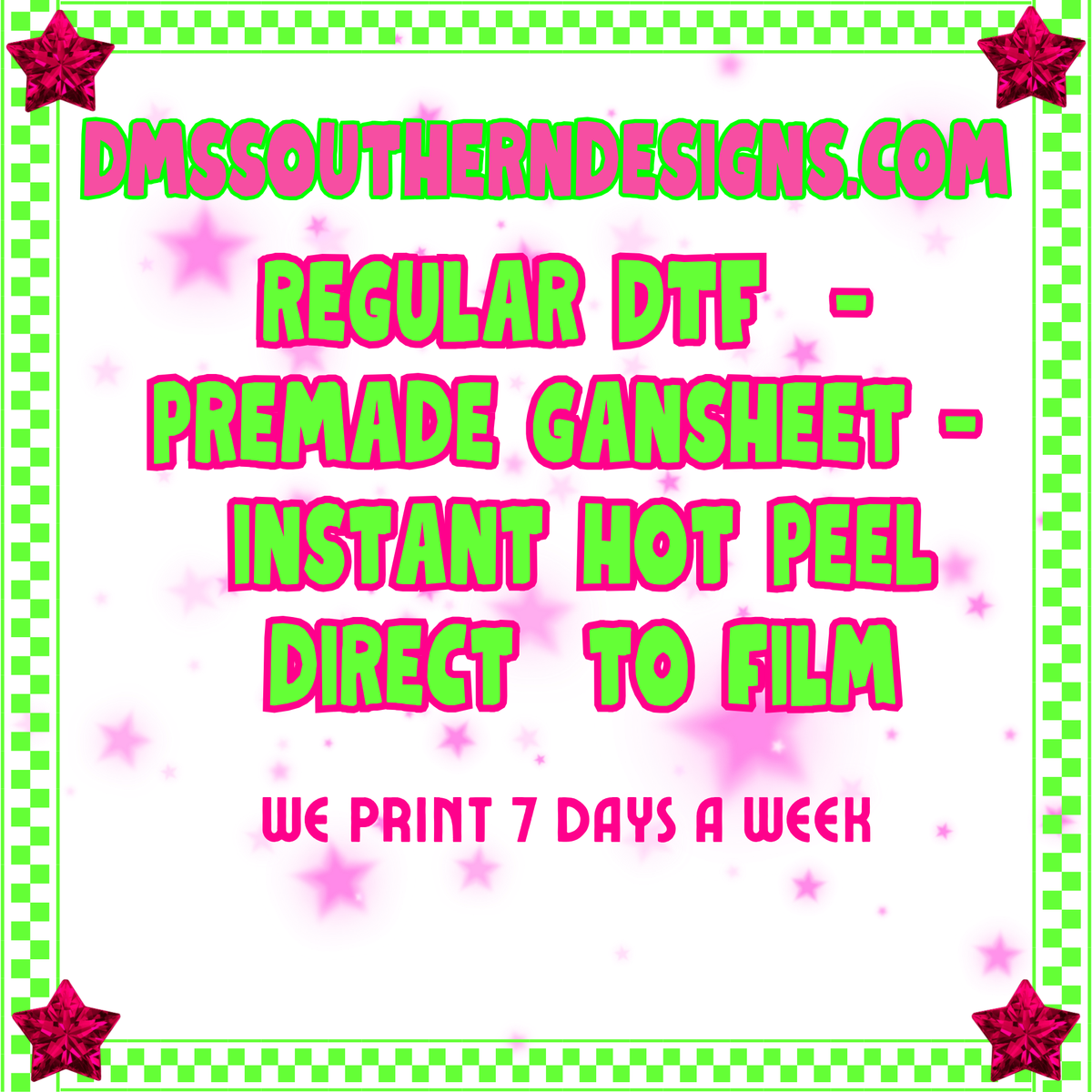 REGULAR PREMADE DTF GANGSHEET - UPLOAD