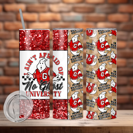 I AINT AFRAID OF NO GHOST UNIVERSITY Tumbler 20oz Matte Glossy Shimmer Glow in Dark - Comes with Gift Box & Straw (Copy) (Copy) (Copy) (Copy) (Copy)