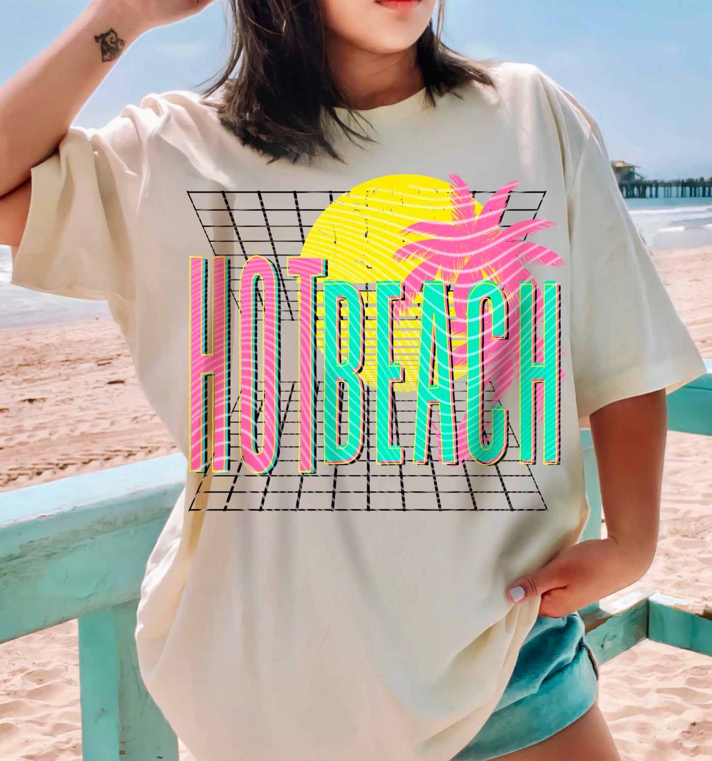 Hot Beach Hot Cowgirl Hot Summer Boats AND Hoes - Ready to Press DTF Transfer,  Trucker Hats, Shirts & Transfers