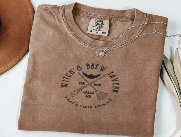 EMBROIDERED CREWNECK - WITCHES BREW