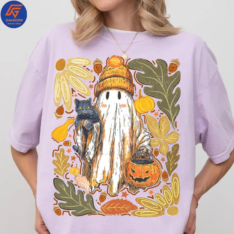 BEANIE GHOSTS WITH CAT