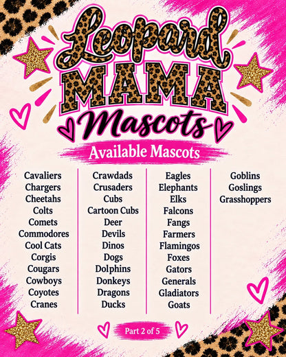 Leopard Mama Mascots Part 2 of 5