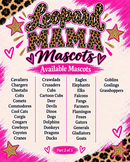 Leopard Mama Mascots Part 2 of 5